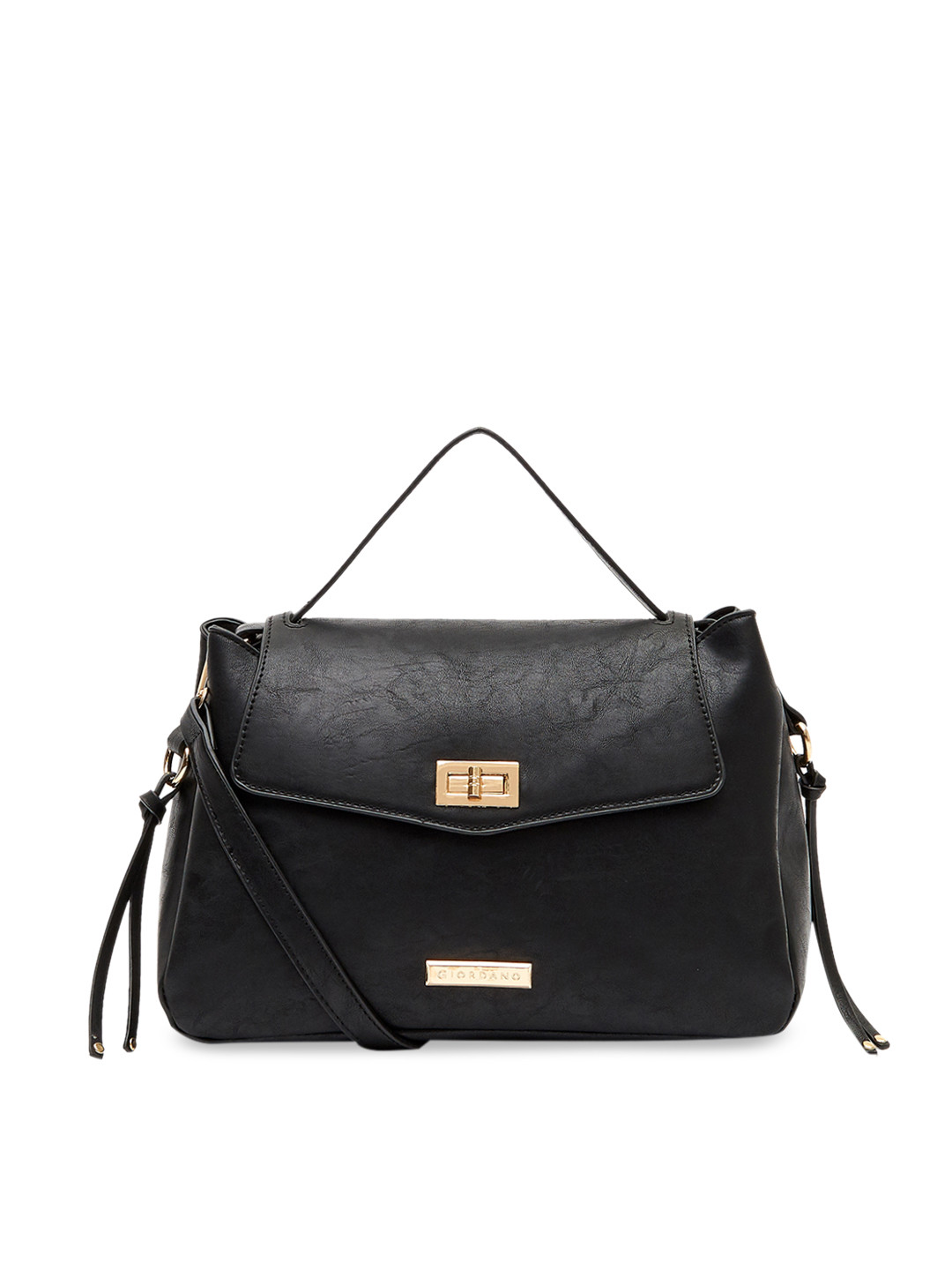 

GIORDANO Black Solid Satchel