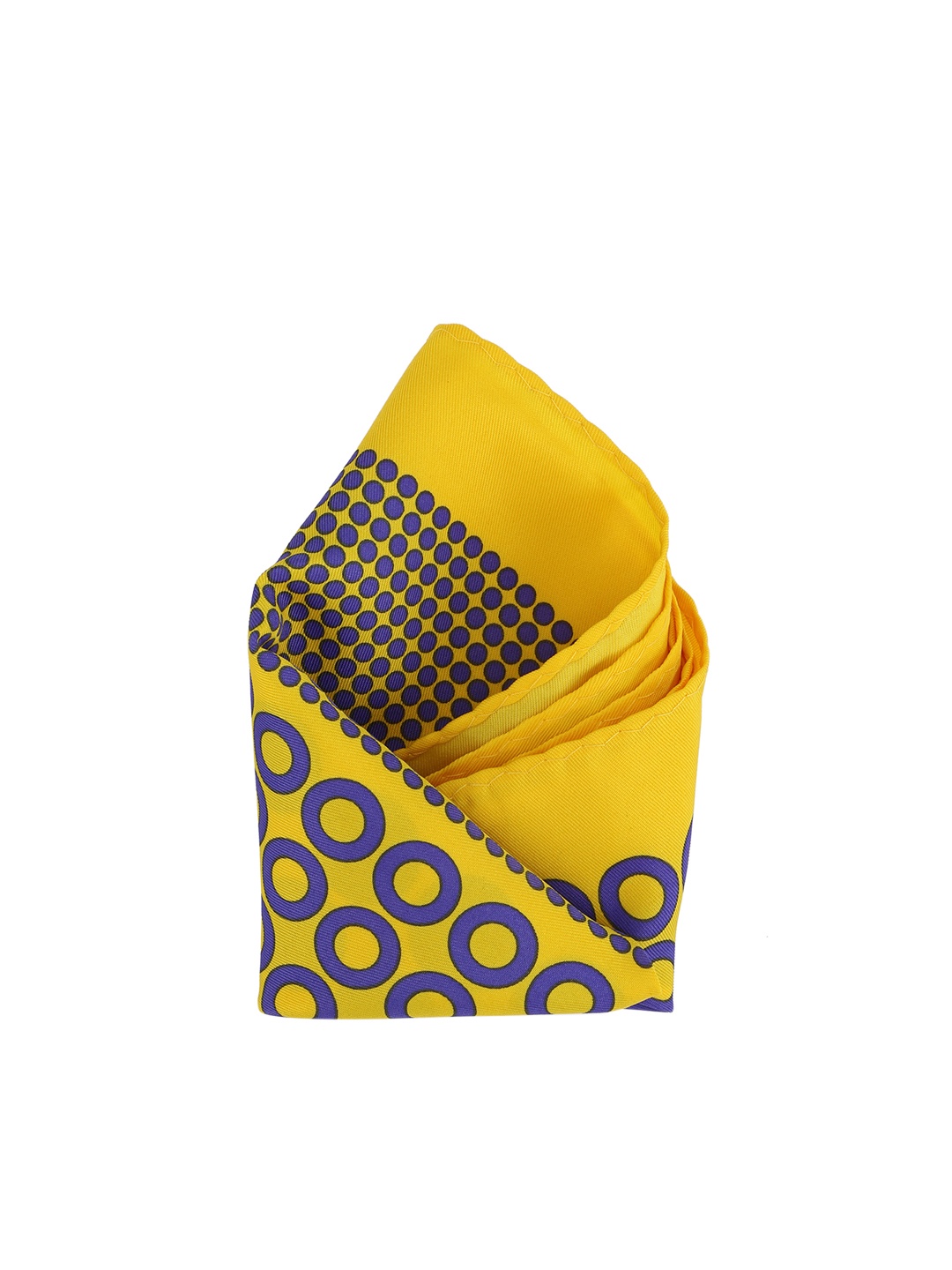 

Calvadoss Men Yellow & Purple Printed Pocket Square