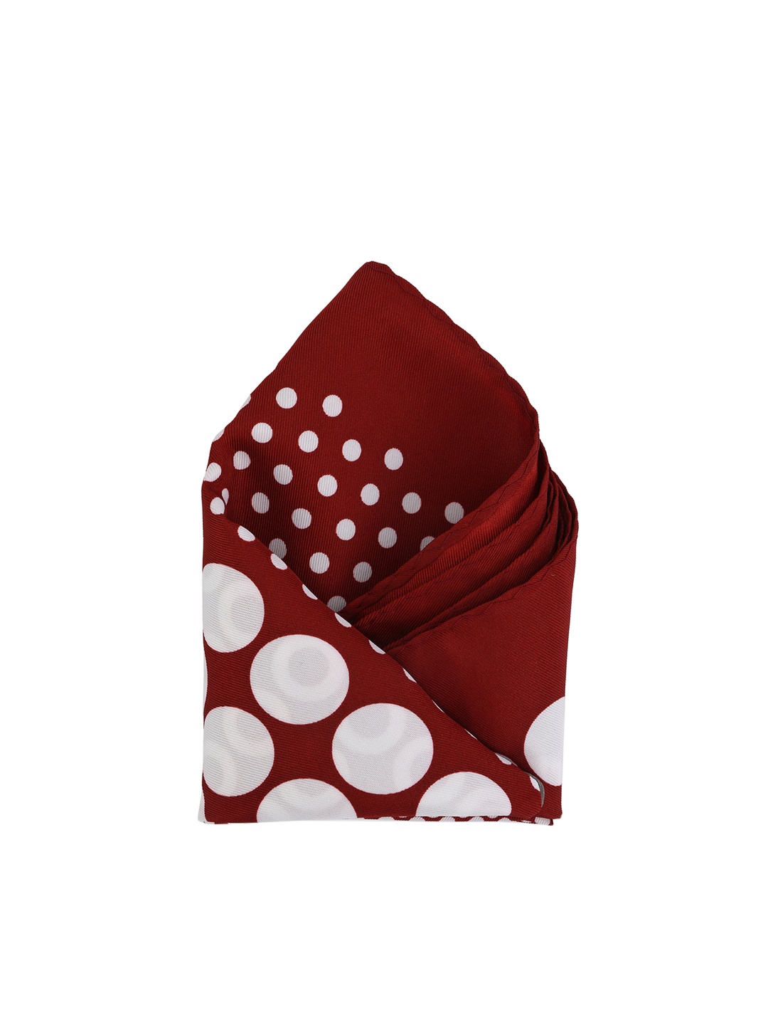 

Calvadoss Men Maroon & White Printed Pocket Square
