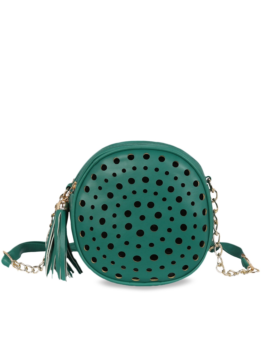 

KLEIO Cut Out Round Cross Body Sling Bag, Teal