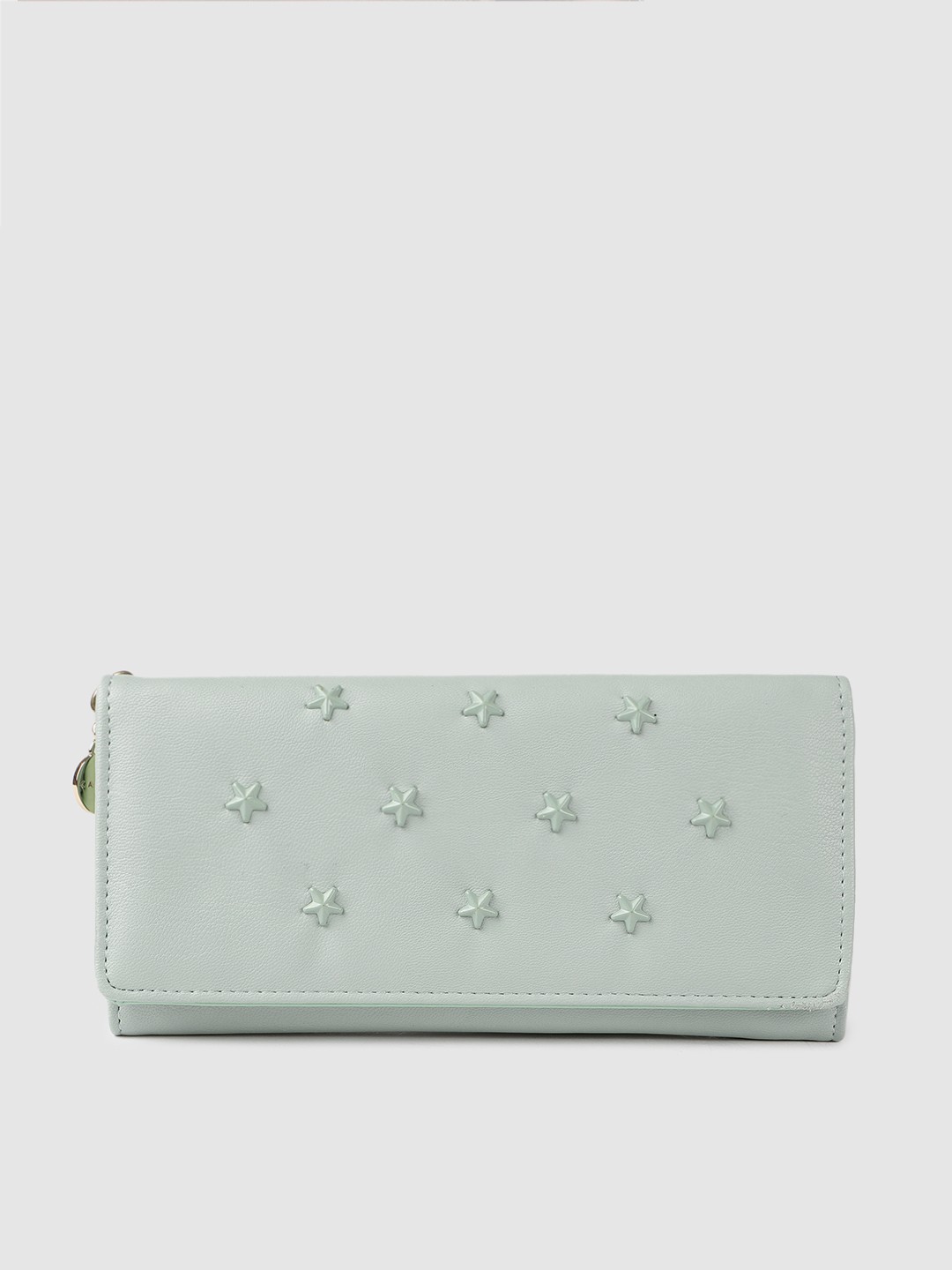 

Caprese Women Blue Solid Three Fold Wallet