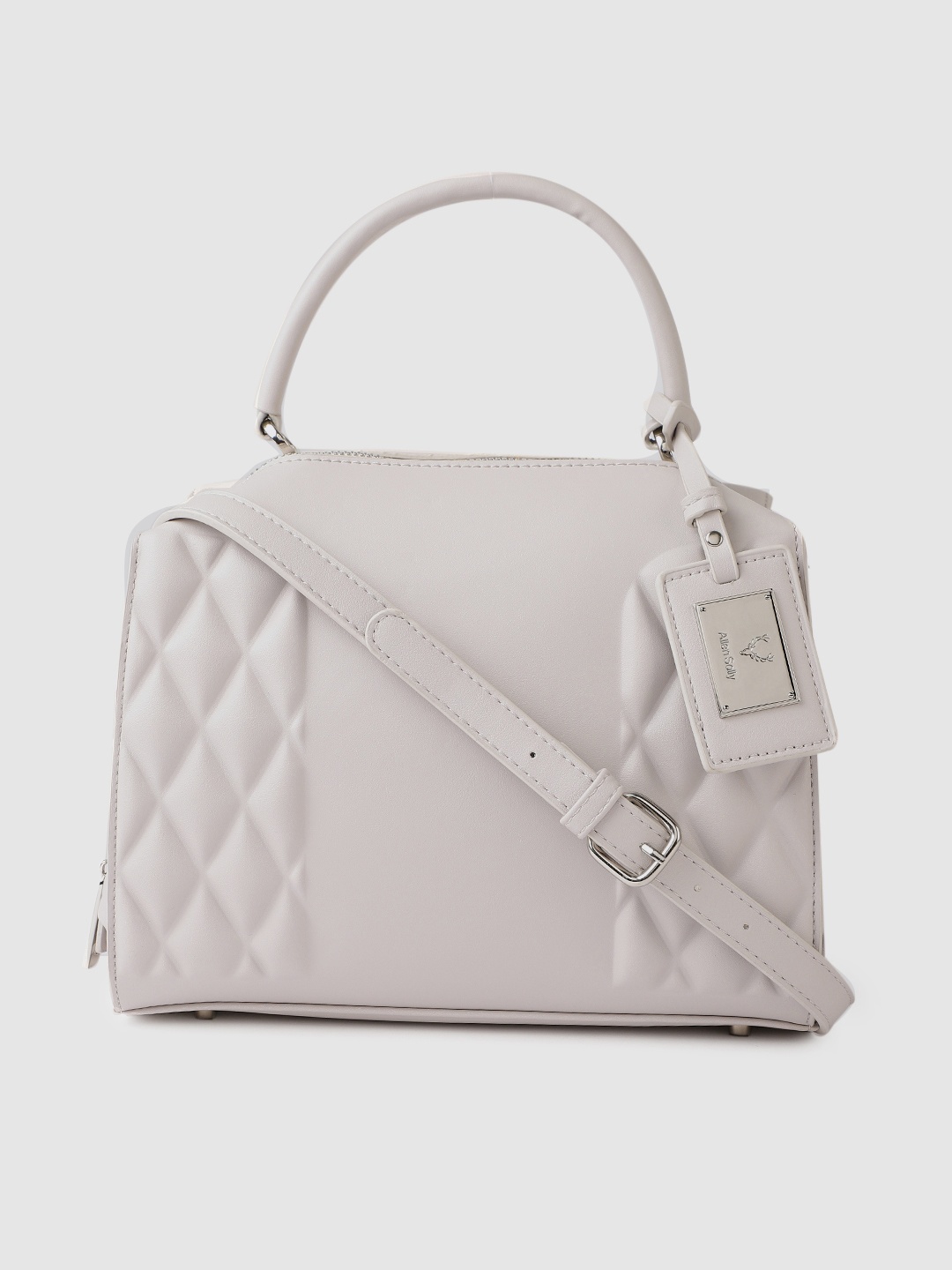 

Allen Solly Grey Solid Handheld Bag