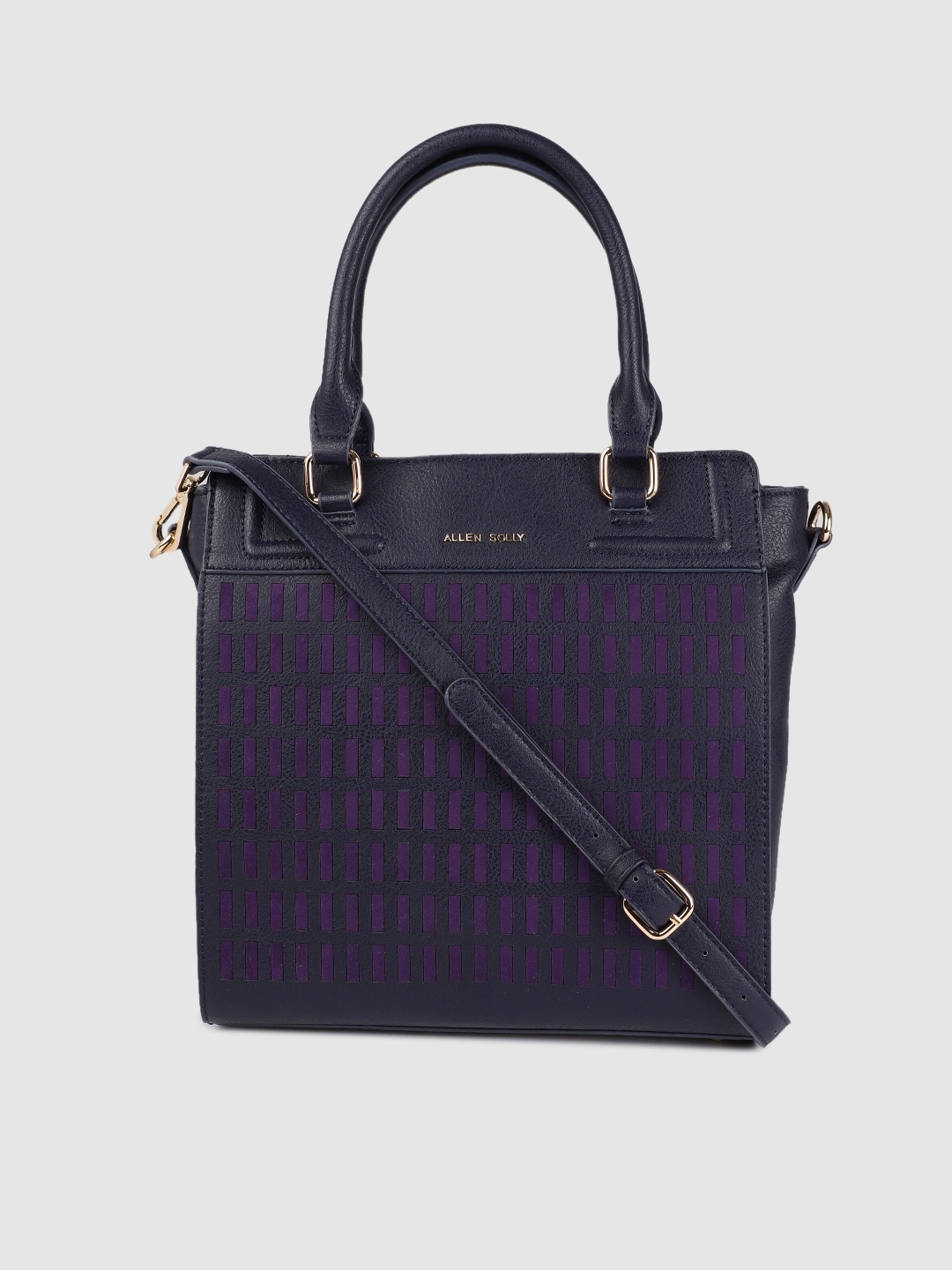 

Allen Solly Women Blue Textured Handheld Bag