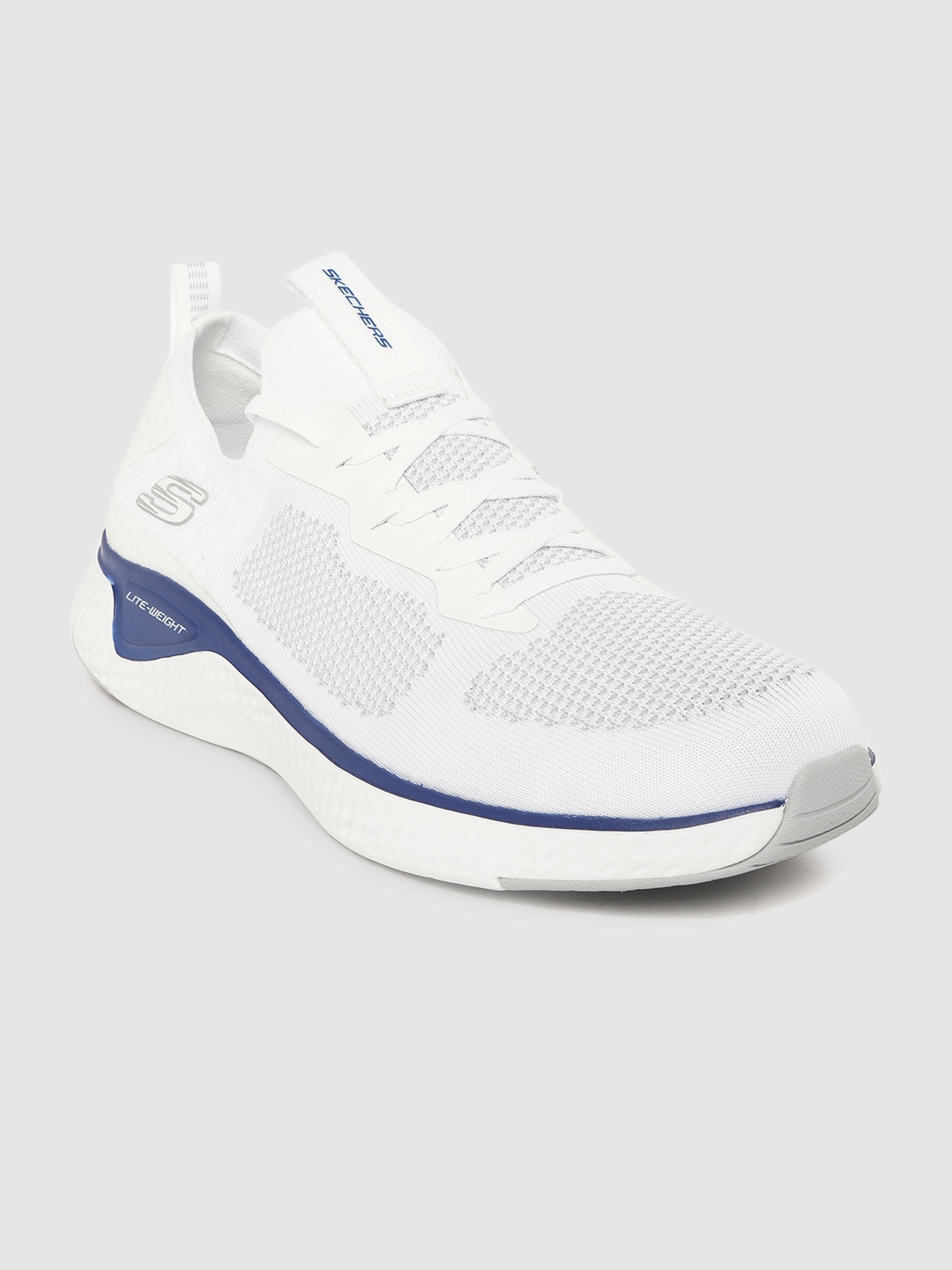 

Skechers Men White Woven Design Solar Fuse Training Shoes