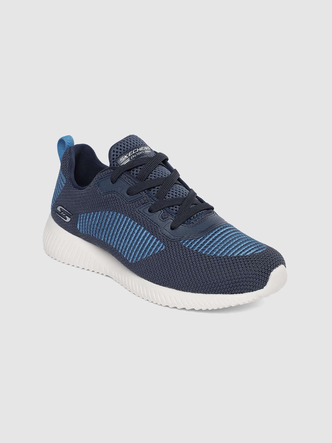

Skechers Bob Sport Men Navy Blue Turn Up Casual Shoes
