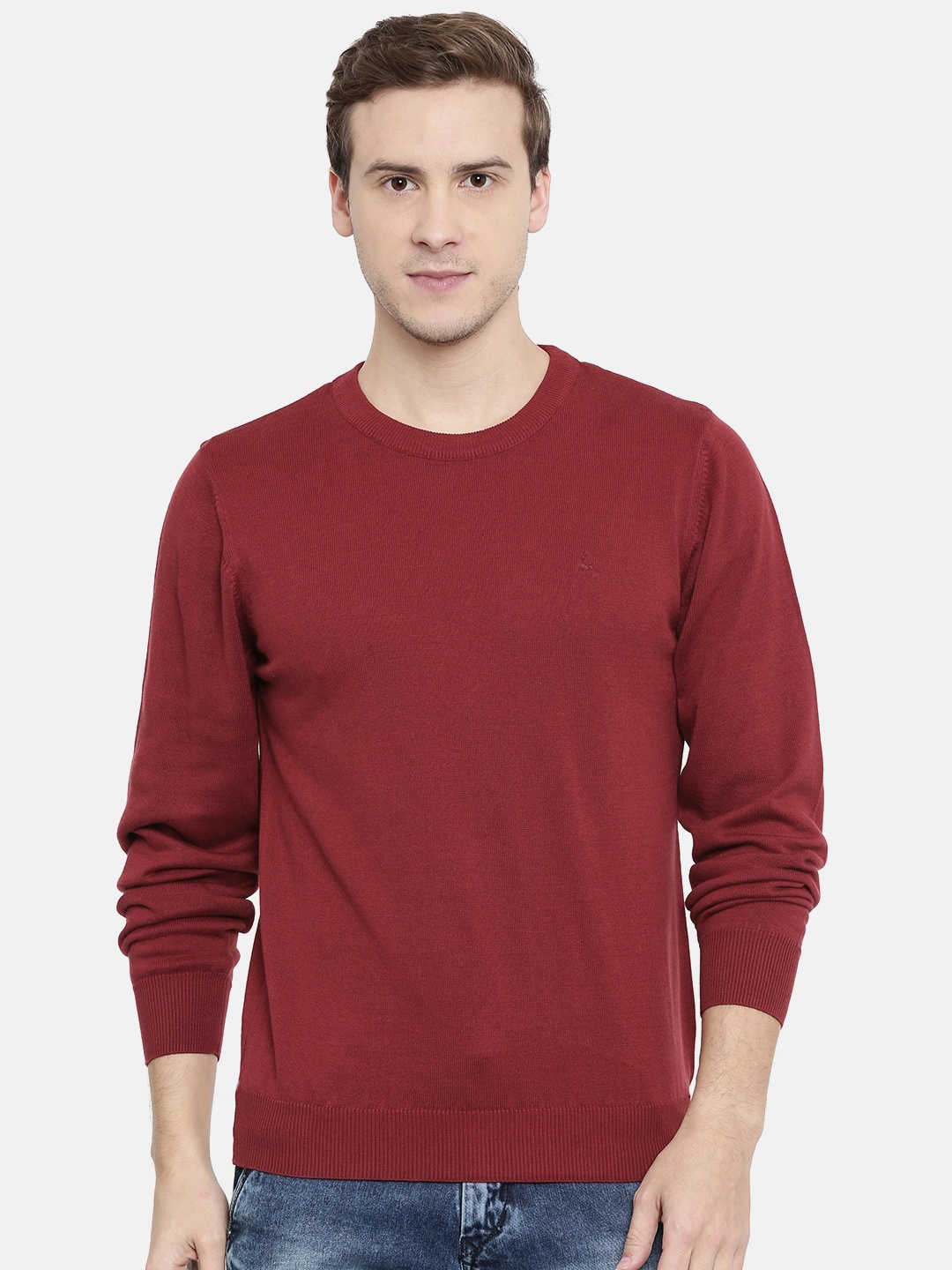 

Parx Men Red Solid Sweater