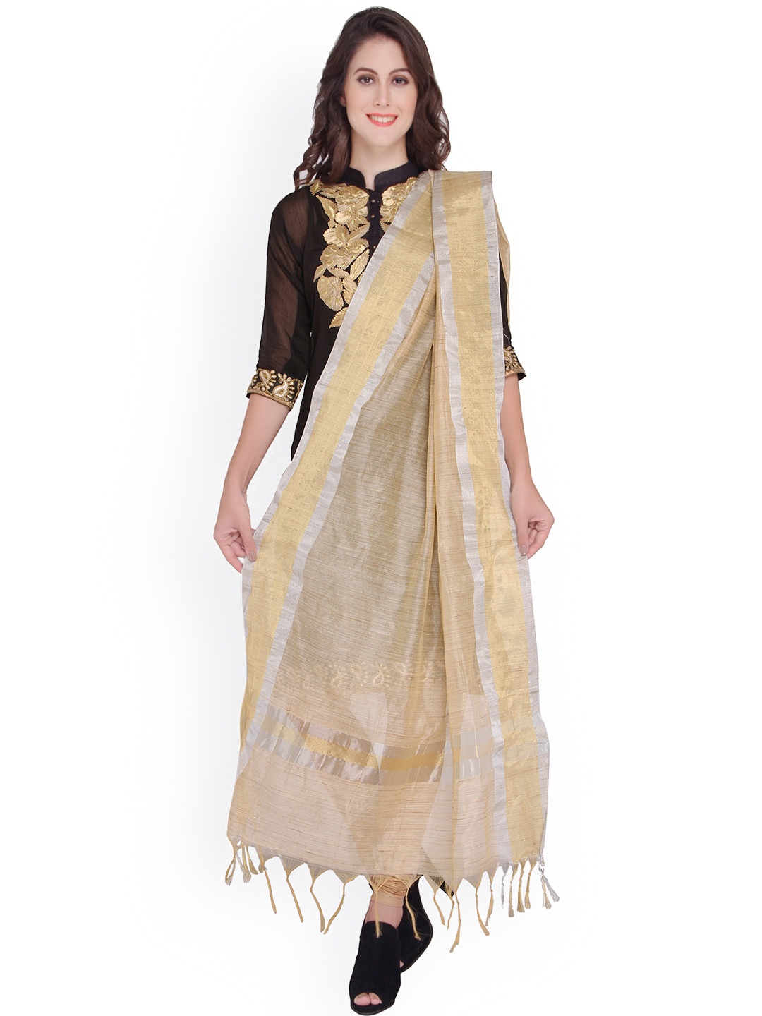 

Dupatta Bazaar Beige Dupatta