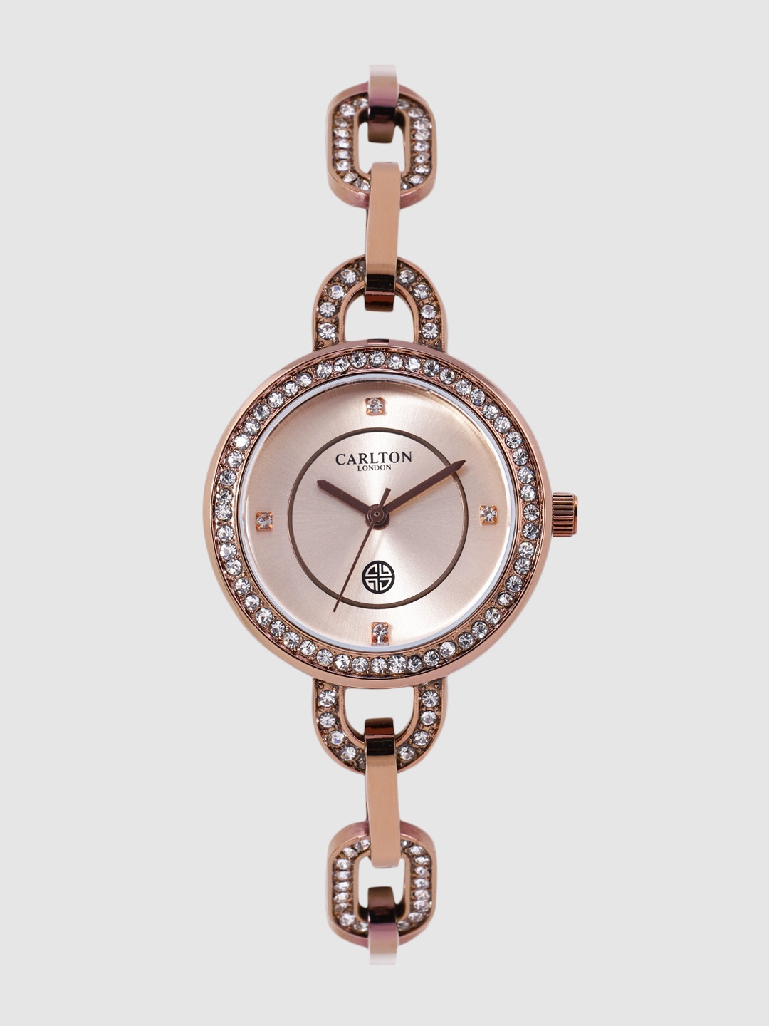 

Carlton London Women Rose Gold Analogue Watch CL019BRoB