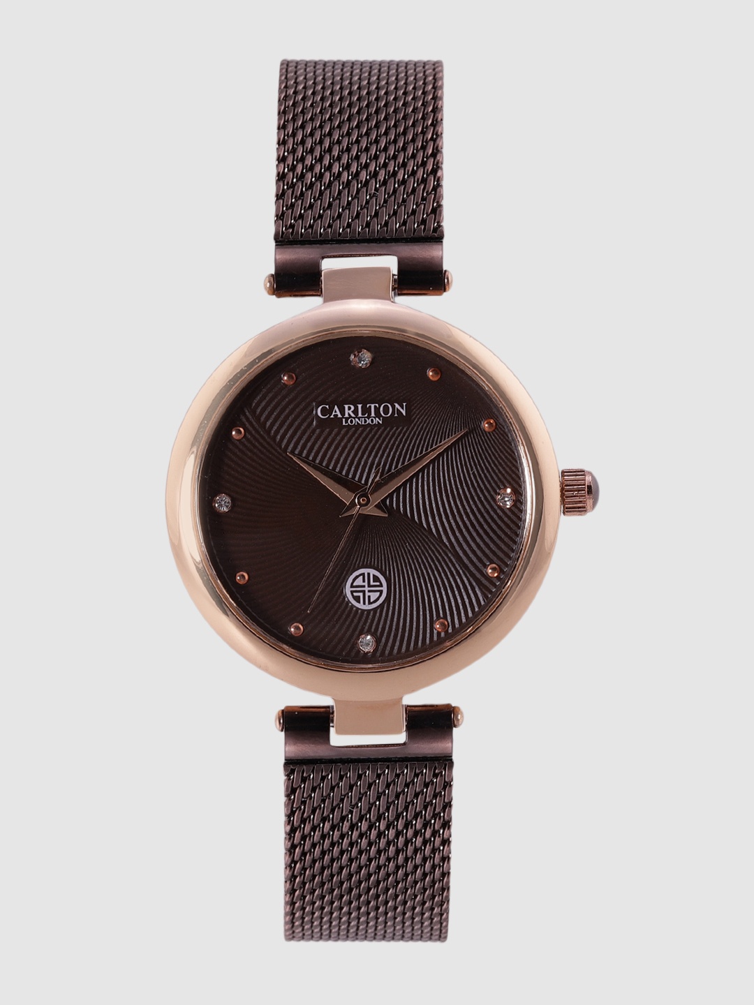 

Carlton London Women Coffee Brown Analogue Watch CL027RBRB