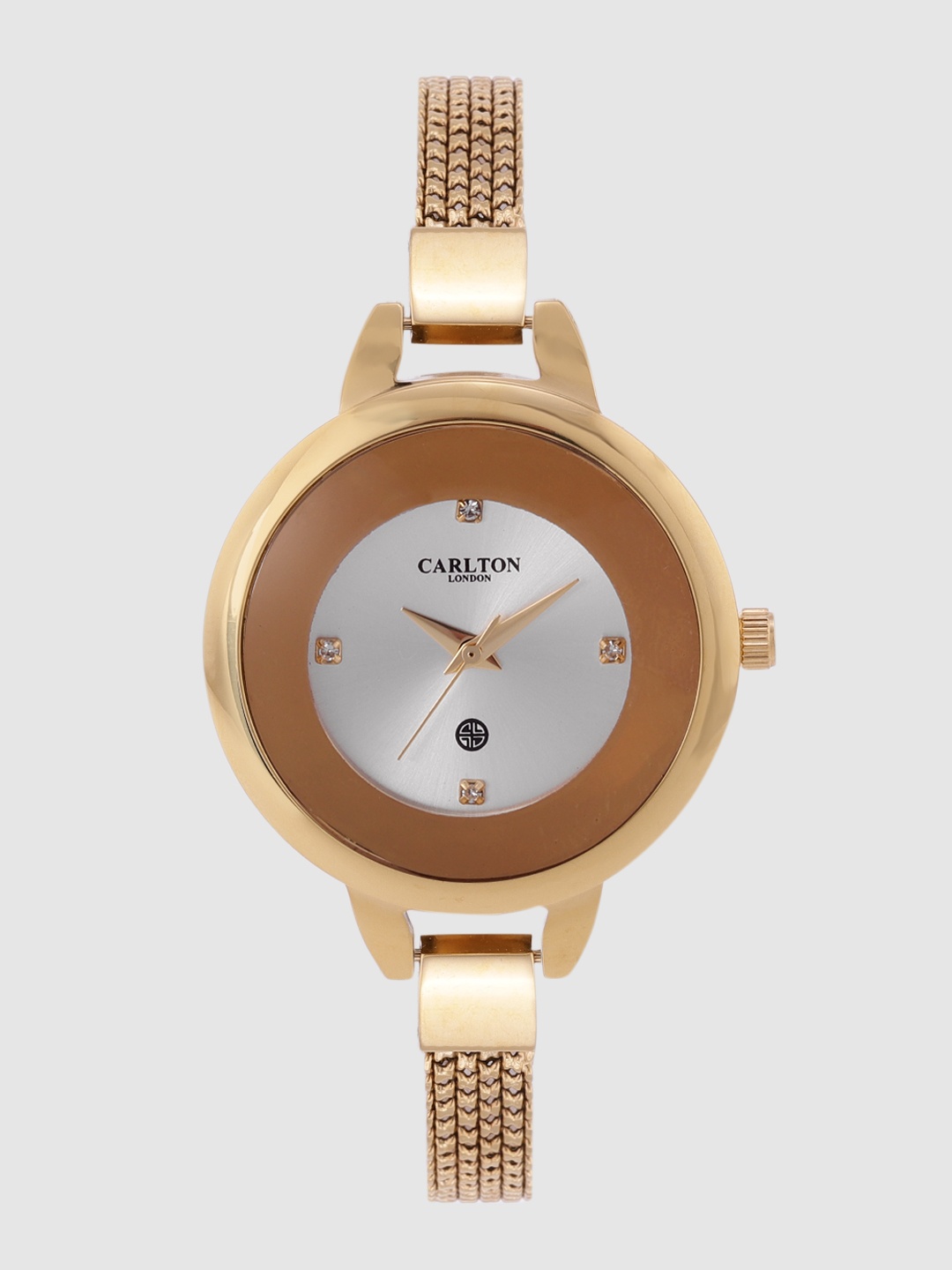 

Carlton London Women Silver-Toned Analogue Watch CL022GSIG