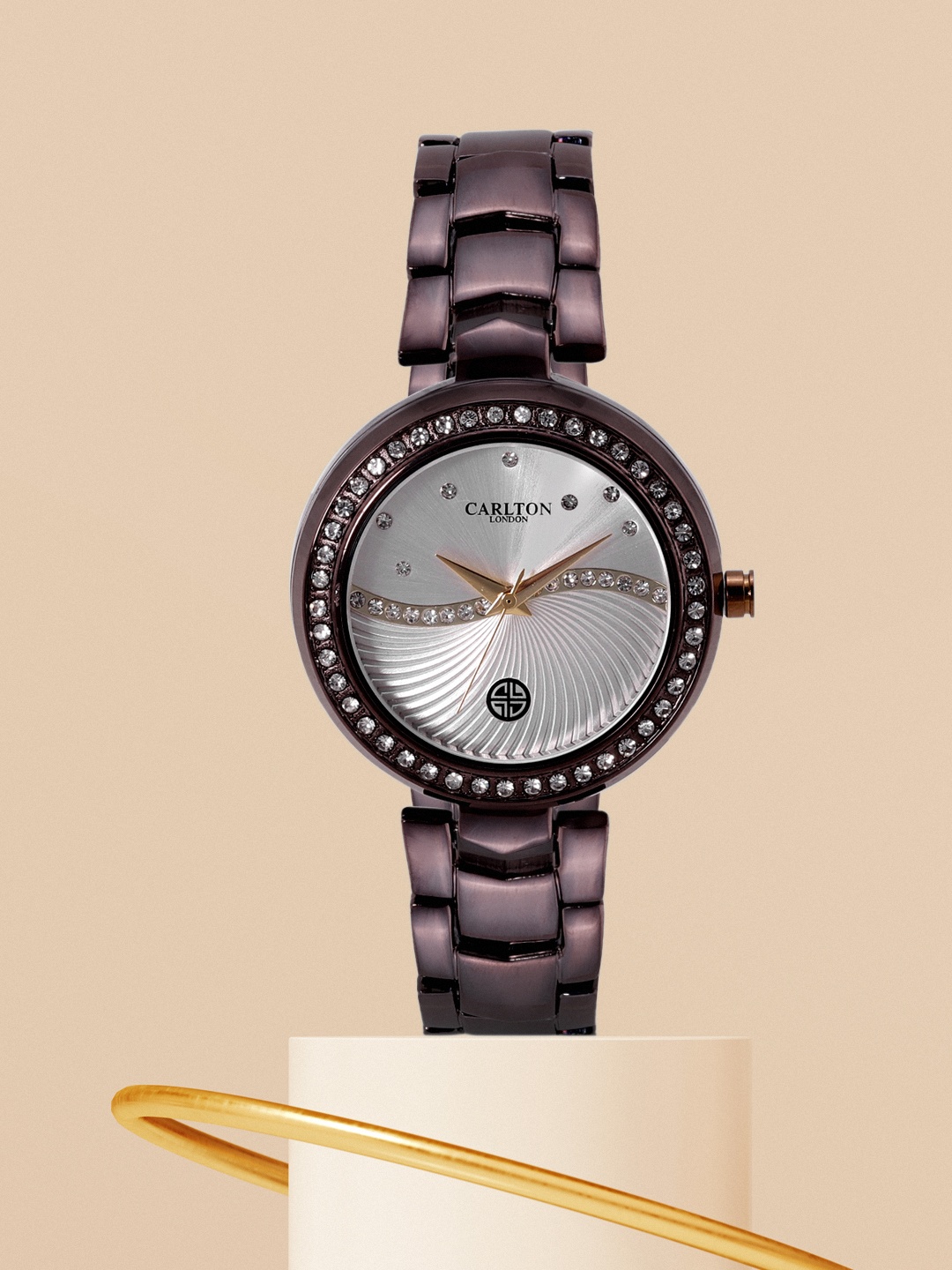 

Carlton London Women Silver-Toned Analogue Watch CL023BSIB