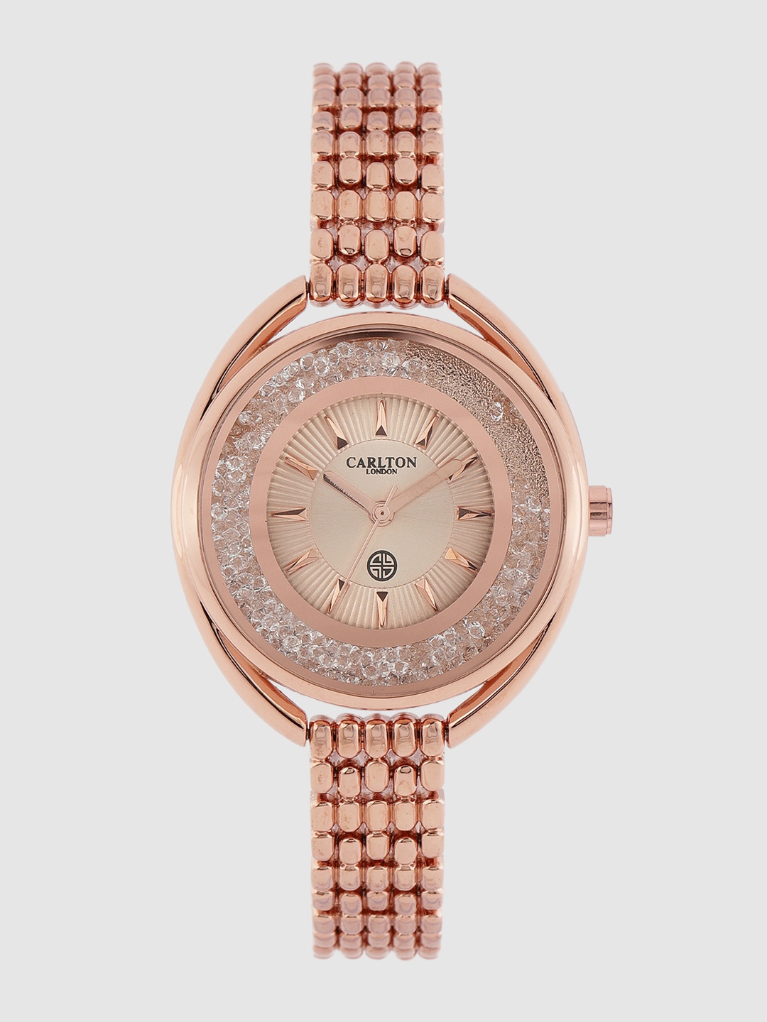 

Carlton London Women Rose Gold-Toned Analogue Watch CL029RROR