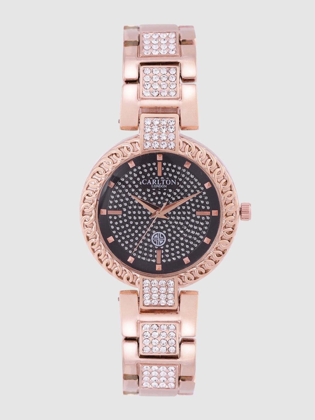 

Carlton London Women Black Analogue Watch CL007RBLR