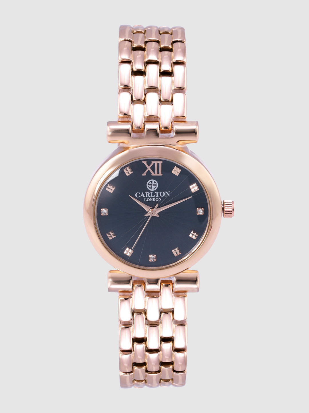 

Carlton London Women Black Textured Analogue Watch CL006RblR