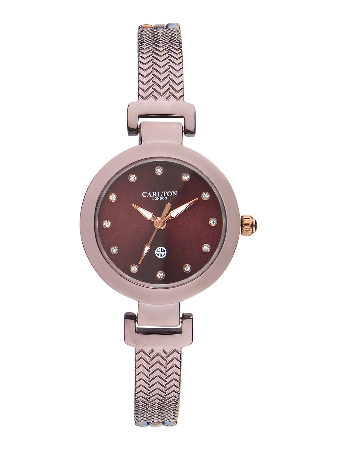 

Carlton London Women Coffee Brown Analogue Watch CL025BBRB