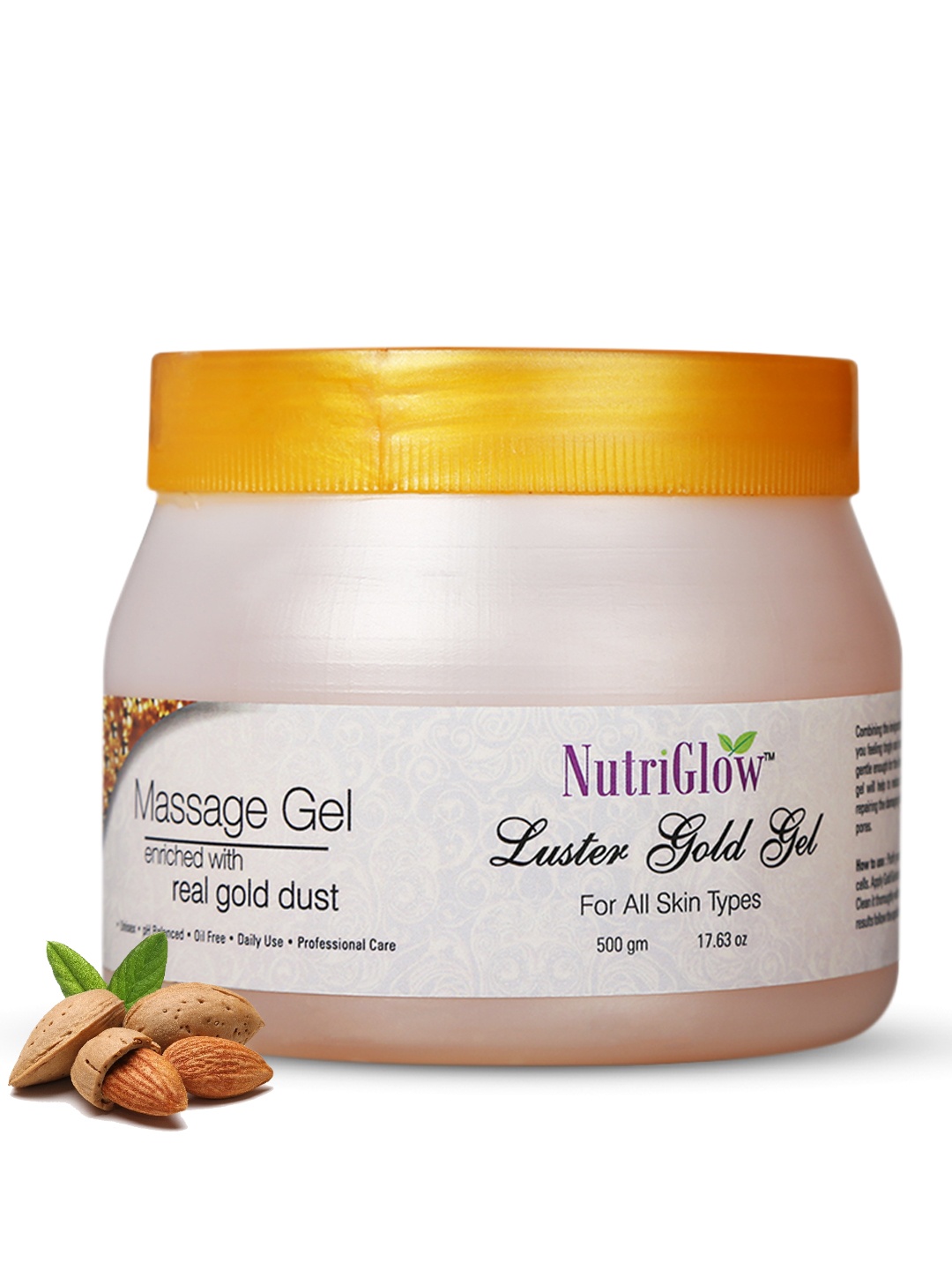 

NutriGlow Luster Gold Gel for All Skin Types - 500 g, Camel brown