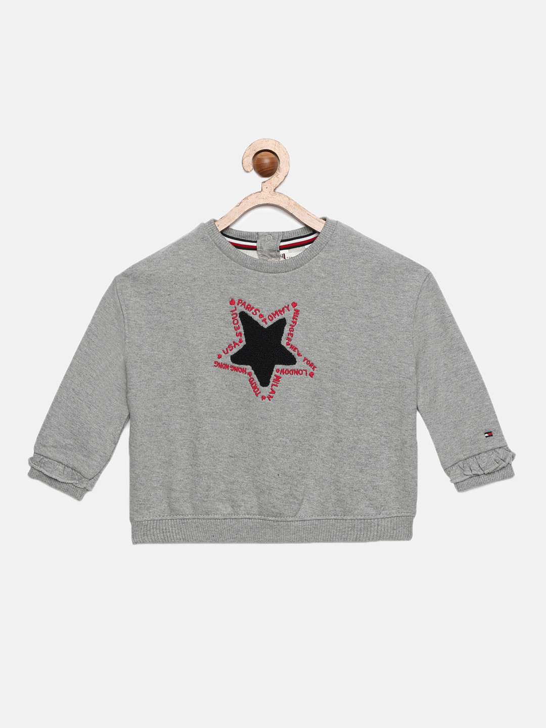 

Tommy Hilfiger Girls Grey Embroidered Sweatshirt
