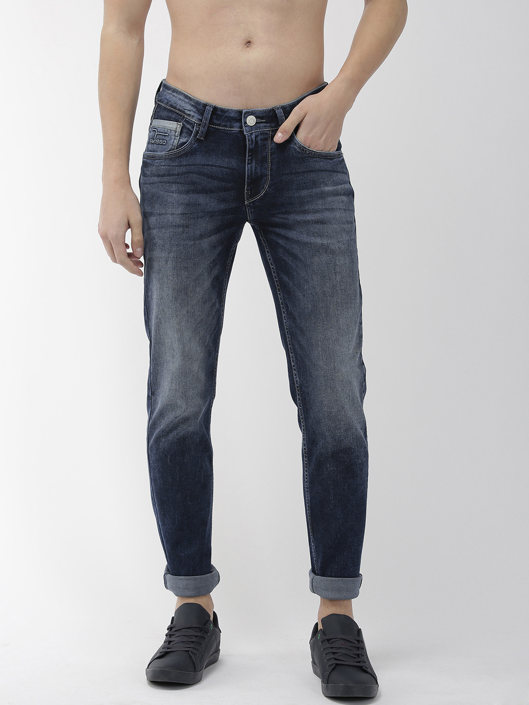

Flying Machine Men Blue Jackson Skinny Fit Low-Rise Clean Look Stretchable Jeans