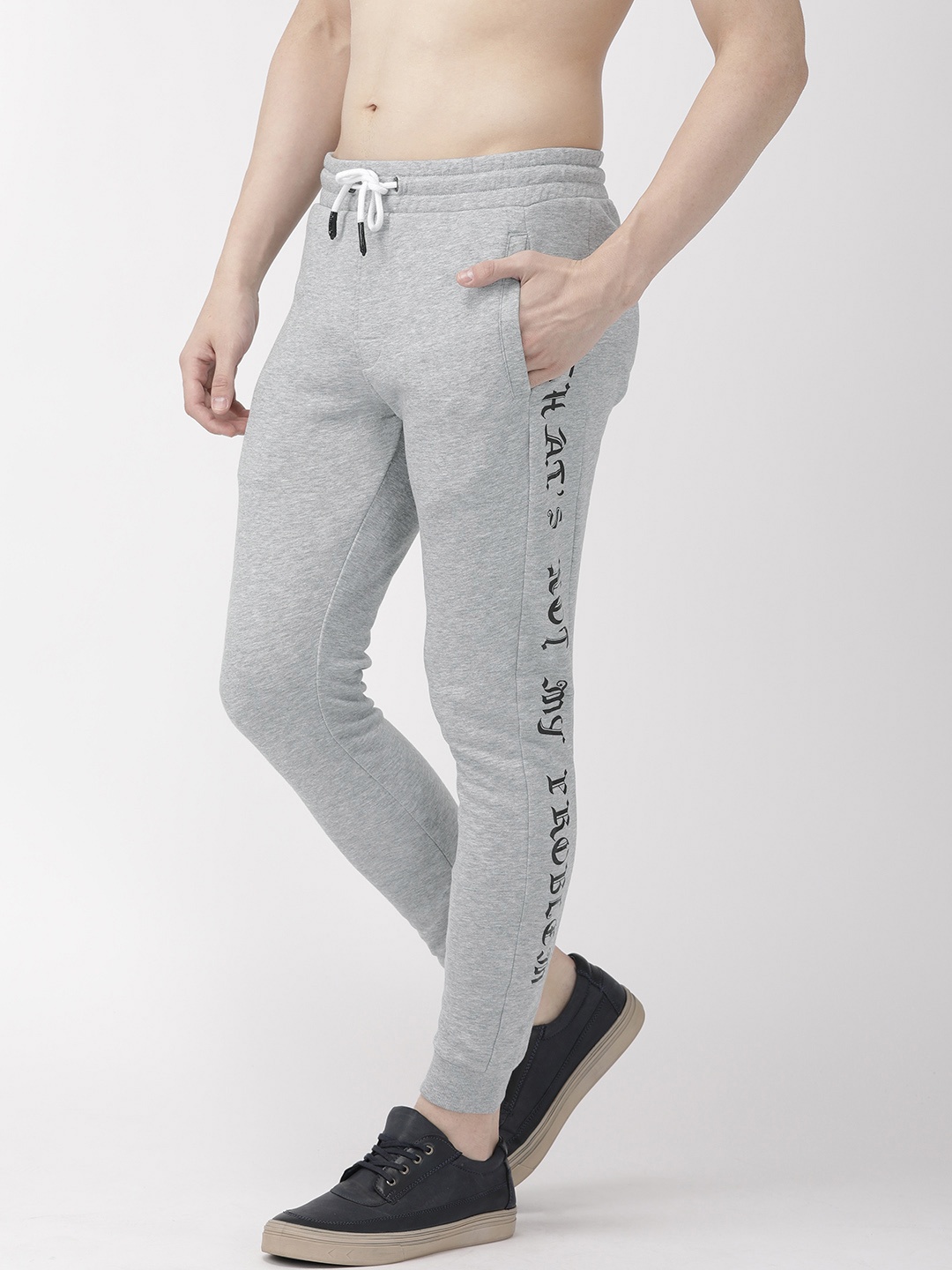 

Flying Machine Grey Melange Joggers