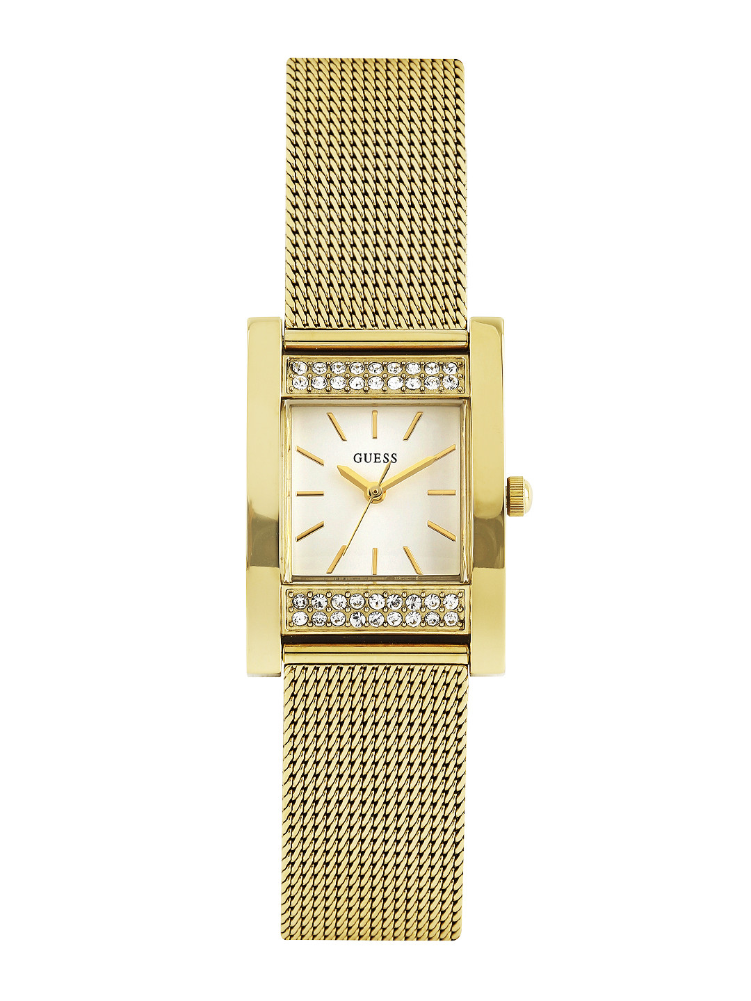 

GUESS Women White Dial Embellished Watch W0127L2