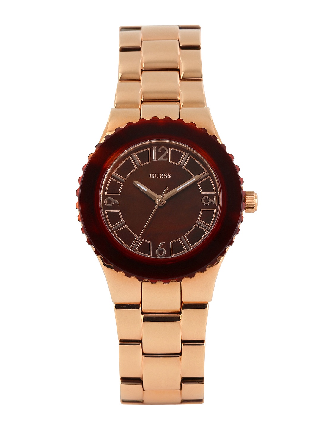 

GUESS Women Metallic Brown Dial Watch W0468L1