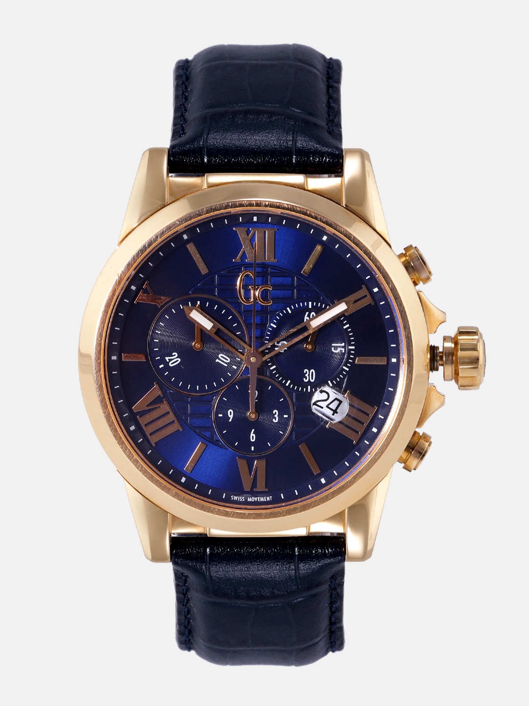 

GC Men Navy Blue Chronograph Analogue Watch Y08003G7