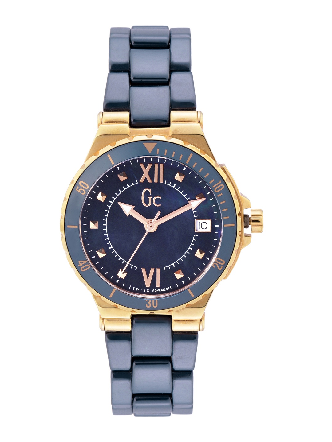 

GC Unisex Blue Mother of Pearl Analogue Watch Y42003L7