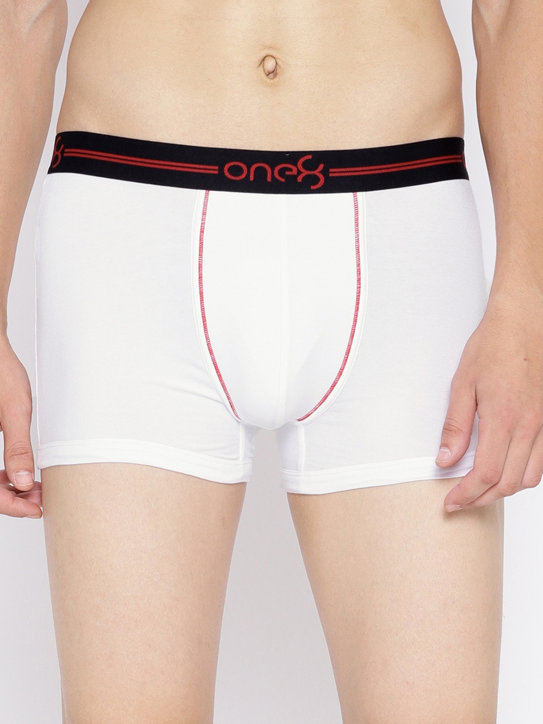 

one8 by Virat Kohli Men White Solid Trunks 207BX