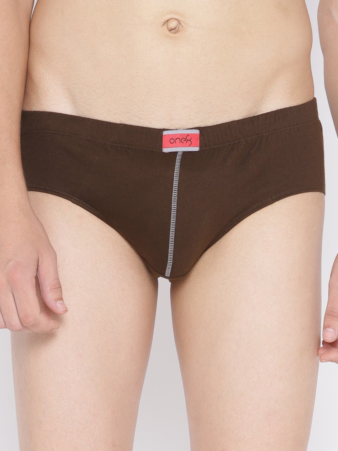 

one8 by Virat Kohli Men Brown Solid Briefs 101