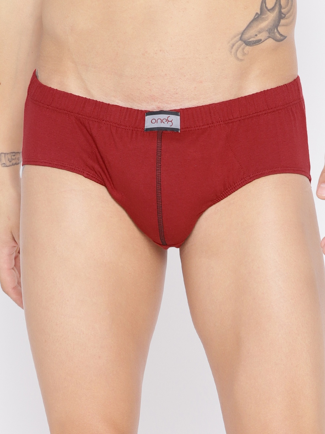 

one8 by Virat Kohli Men Maroon Solid Briefs 101