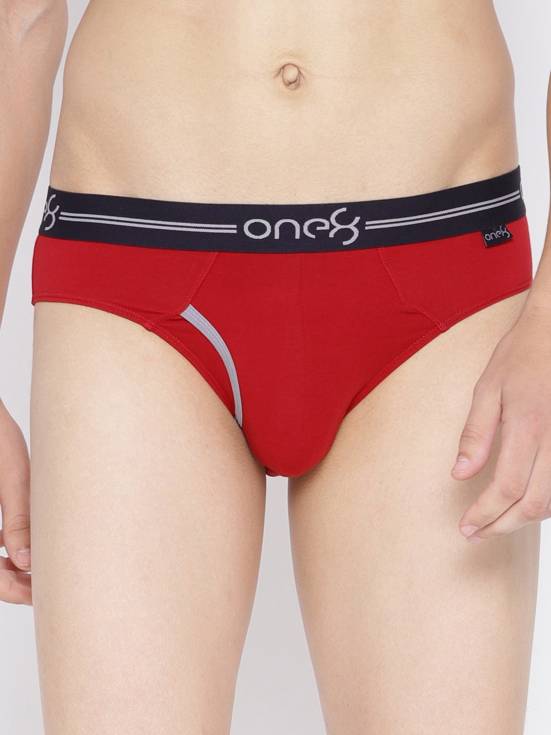 

one8 by Virat Kohli Men Red Solid Premium Cotton Stretch Briefs 205