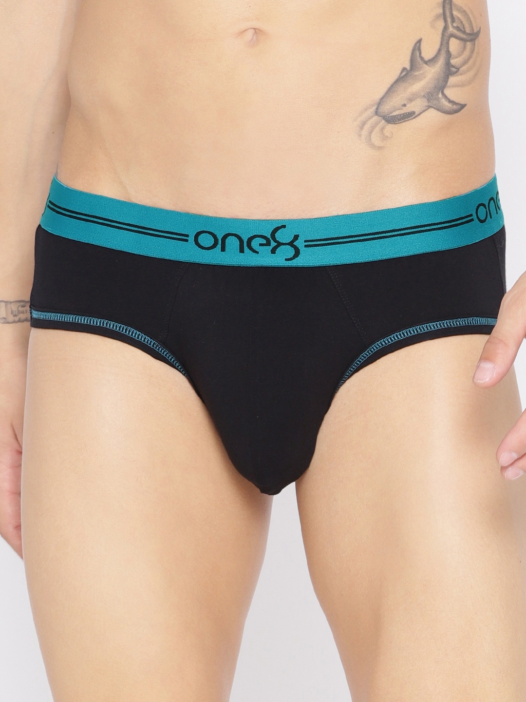 

One8 by Virat Kohli Men Black Super Cotton Stretch Briefs 203