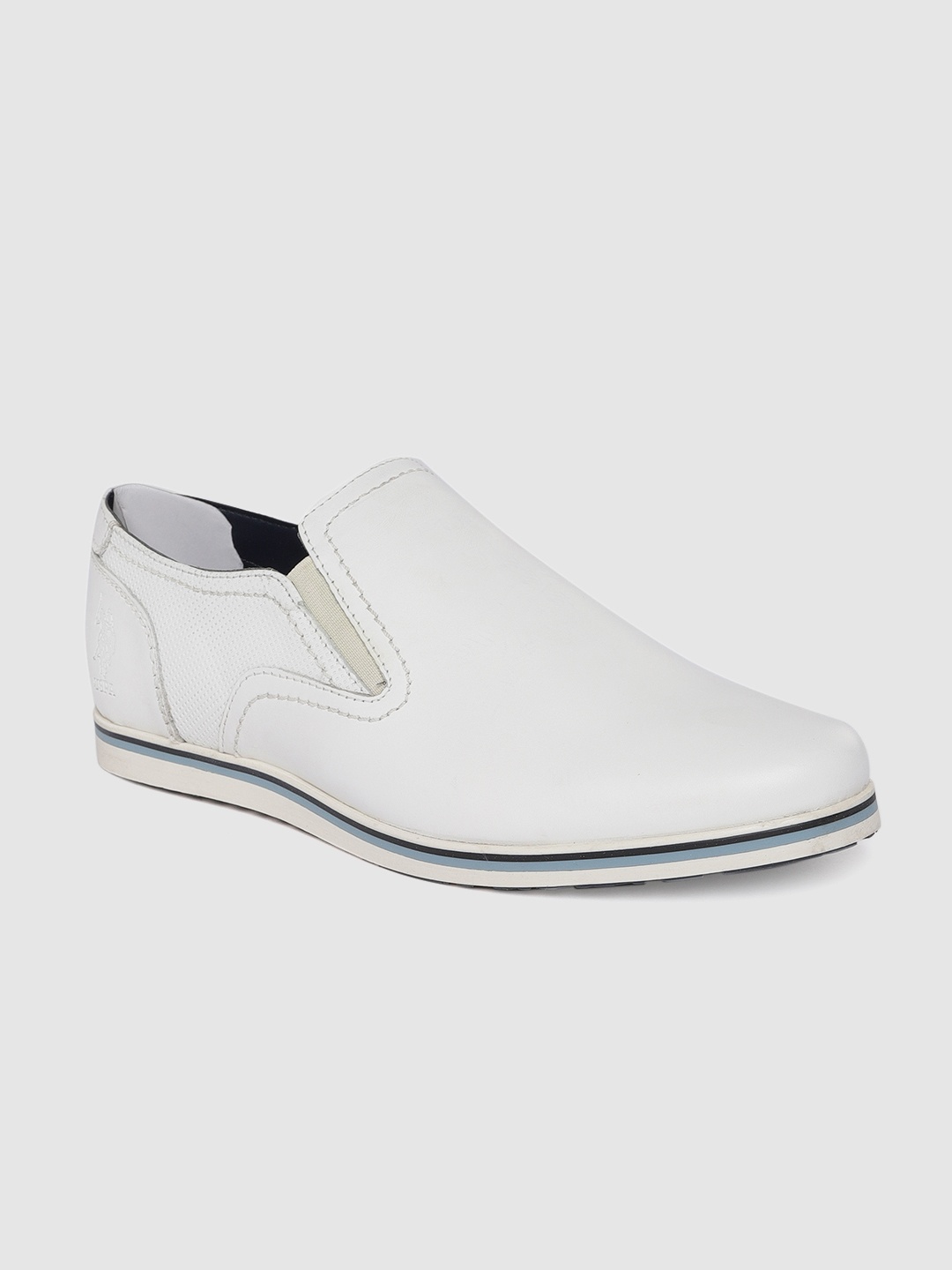 

U.S. Polo Assn. Men Off-White Slip-On Sneakers