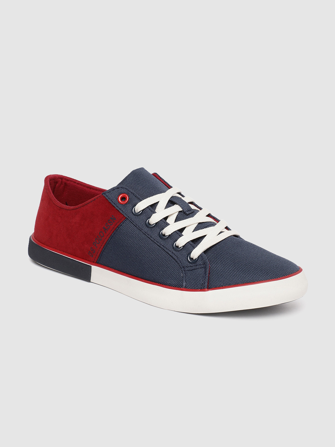 

U.S. Polo Assn. Men Navy Blue & Red SANTE Sneakers