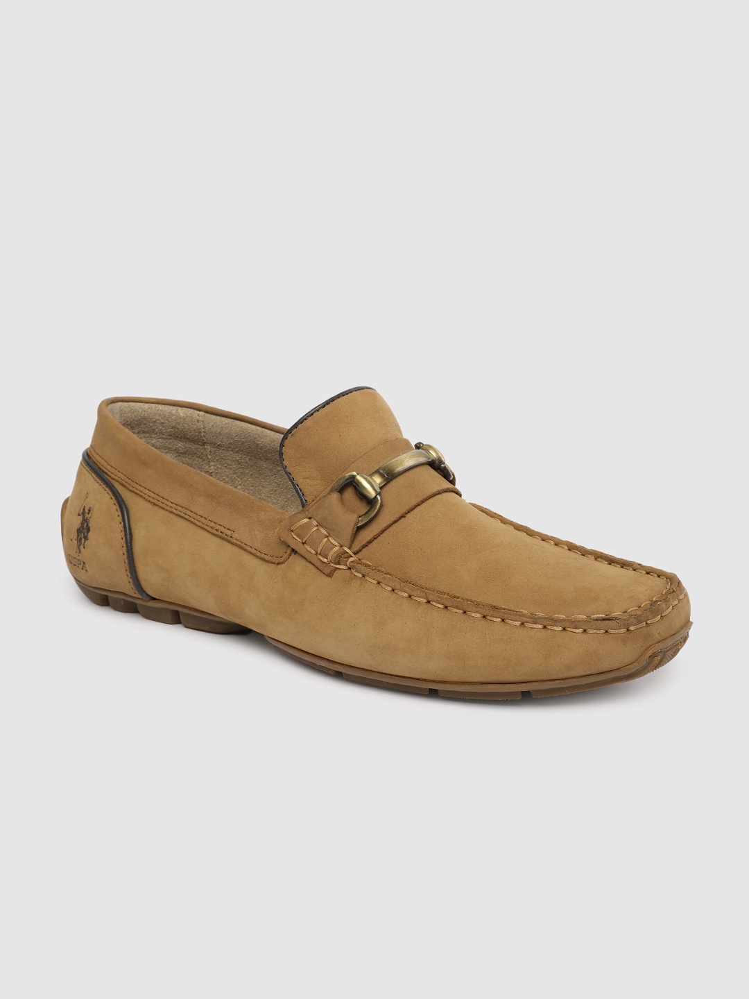 

U.S. Polo Assn. Men Brown Leather HEBBAR Loafers