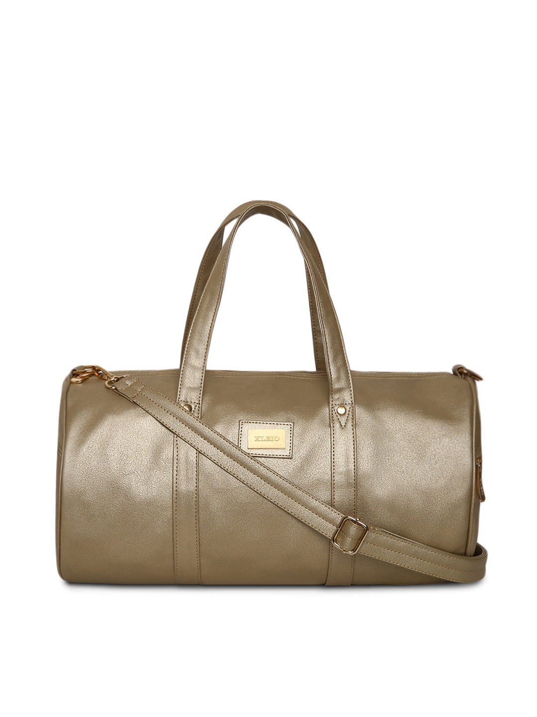 

KLEIO Unisex Vegan Gym Duffle Bag, Gold