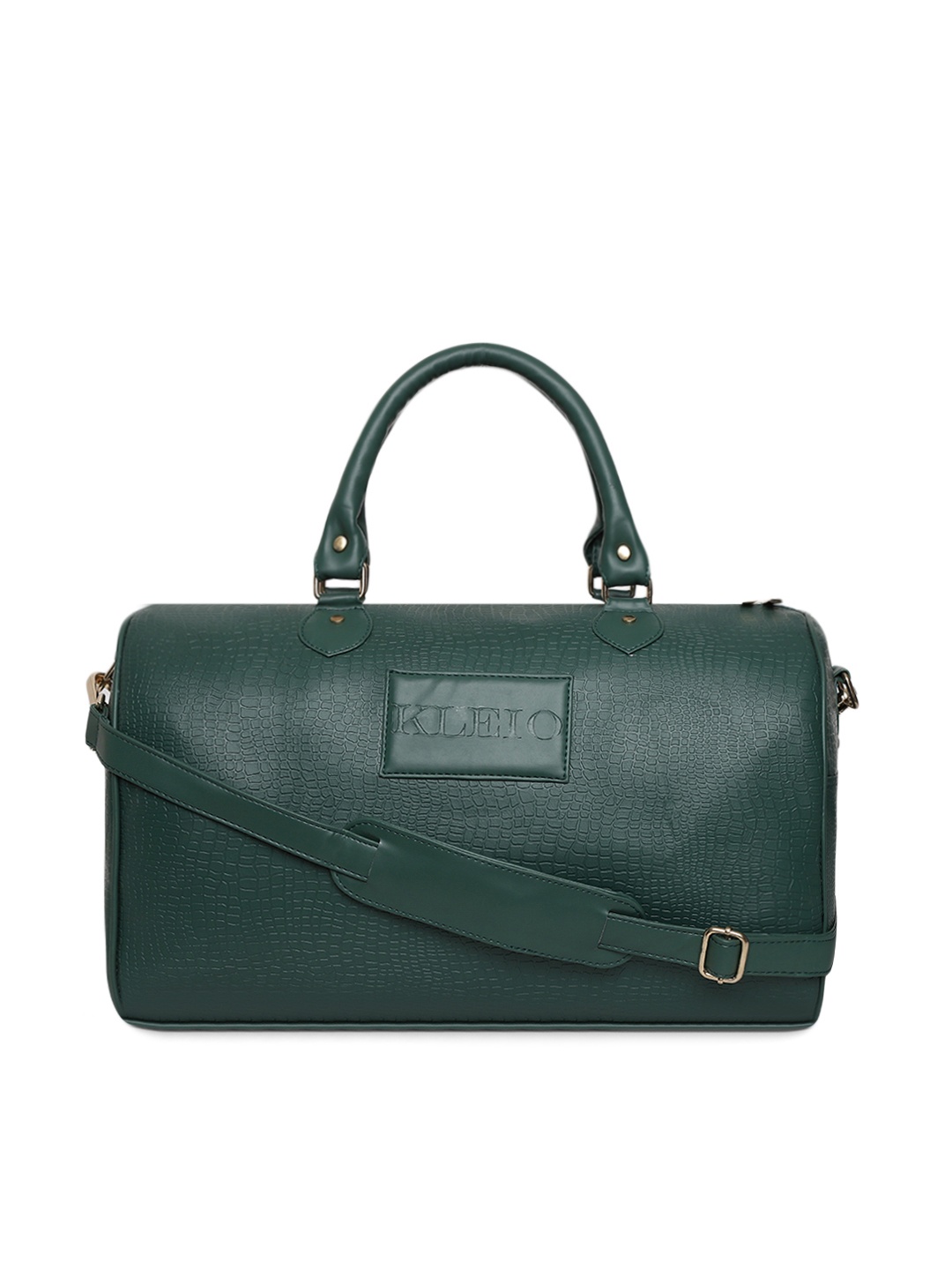 

KLEIO Unsisex Croco Textured Ultra Spacious Travel Duffle Bag, Green