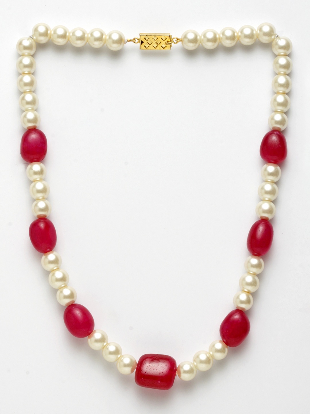 

DUGRISTYLE Red Beaded Necklace