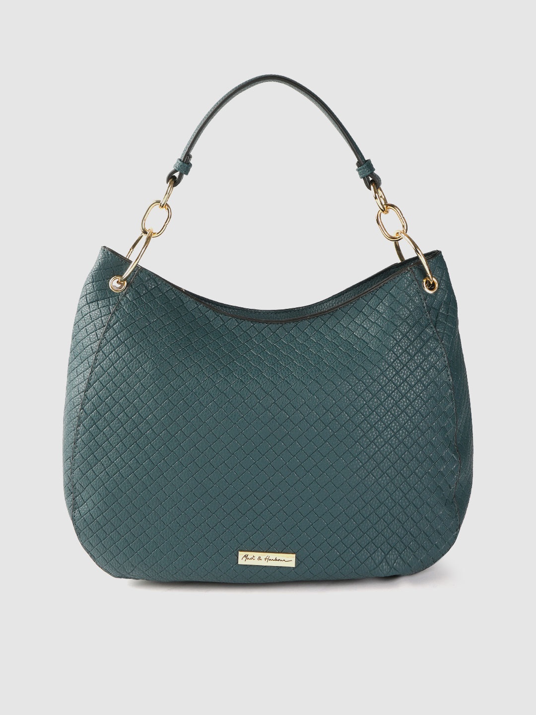 

Mast & Harbour Green Textured Hobo Bag