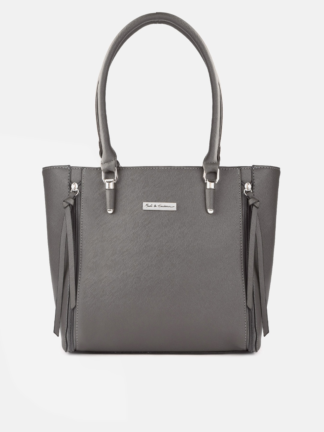 

Mast & Harbour Charcoal Grey Solid Shoulder Bag