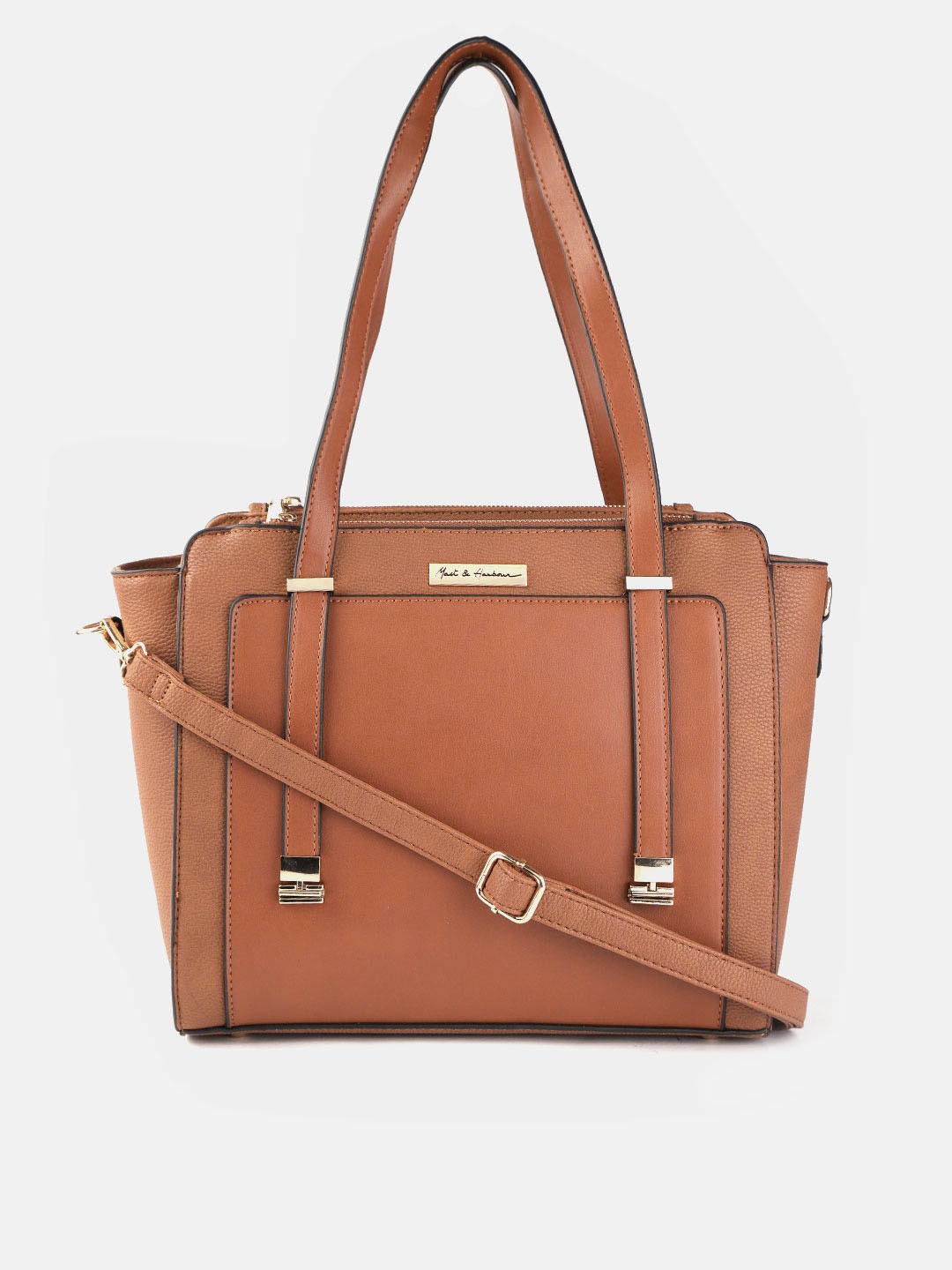 

Mast & Harbour Tan Brown Solid Shoulder Bag