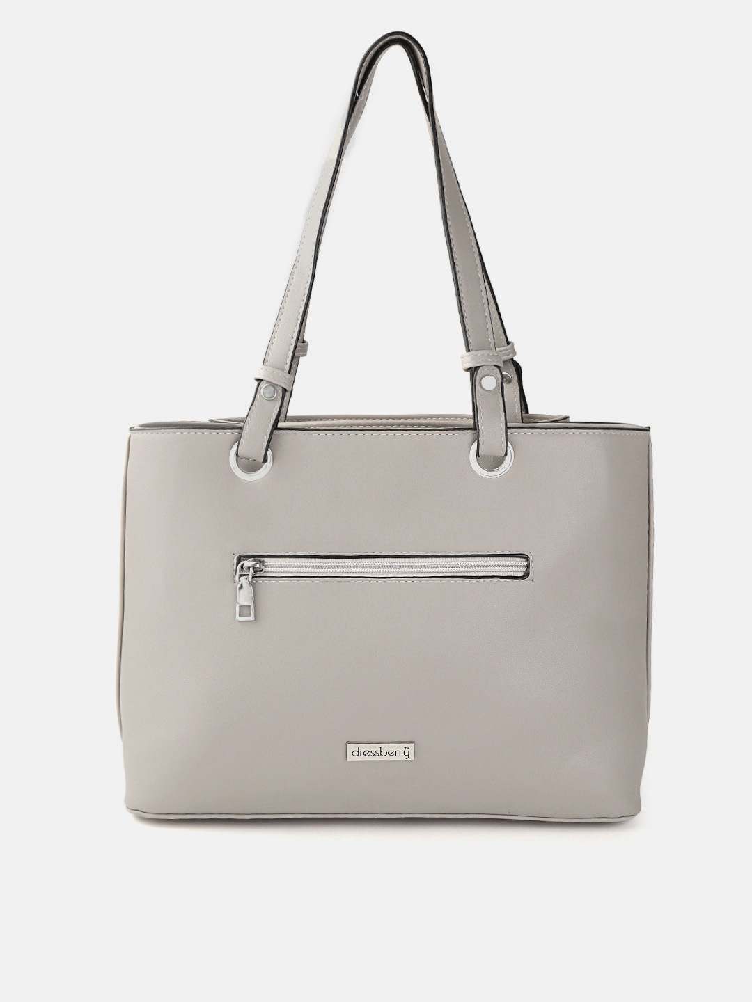 

DressBerry Grey Solid Shoulder Bag
