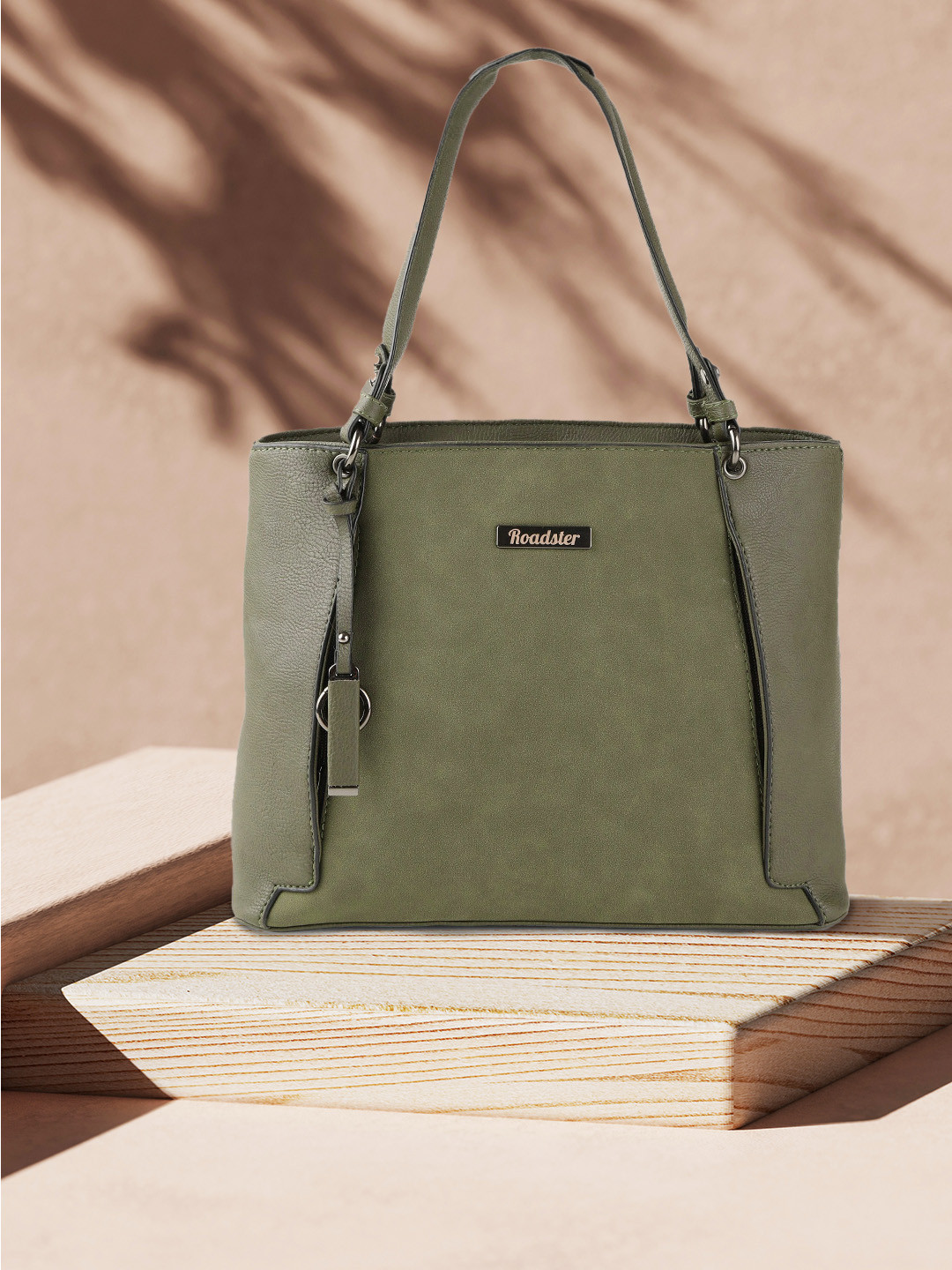 

The Roadster Lifestyle Co Olive Green Solid Shoulder Bag
