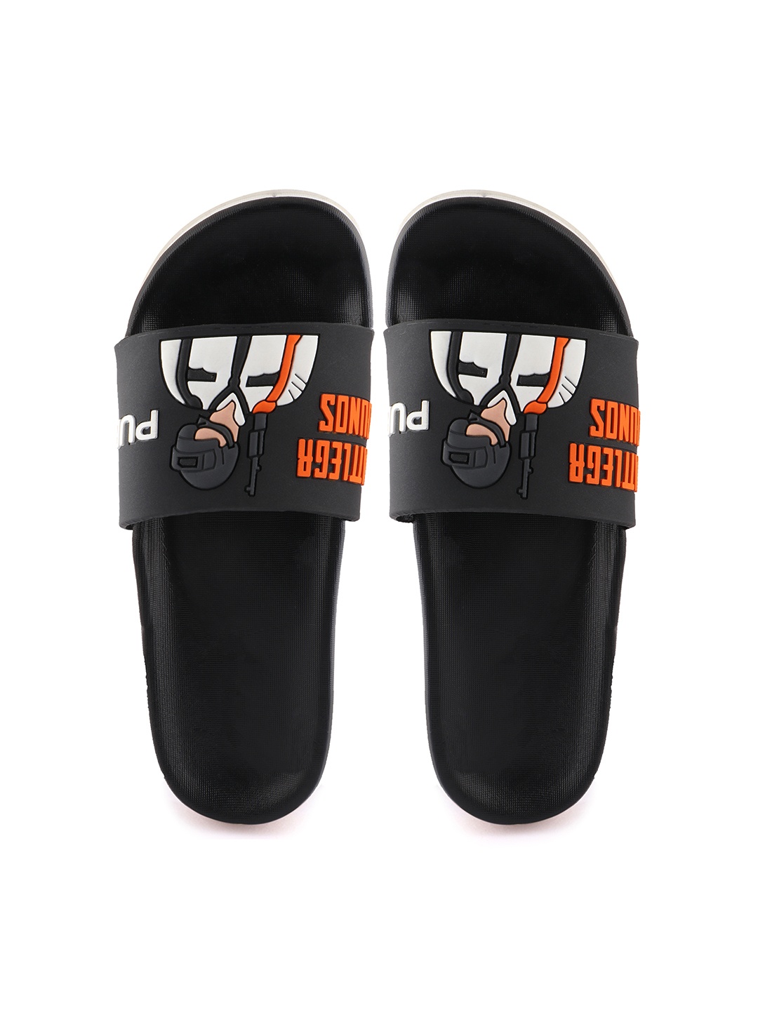 

Histeria Men Black Printed Sliders