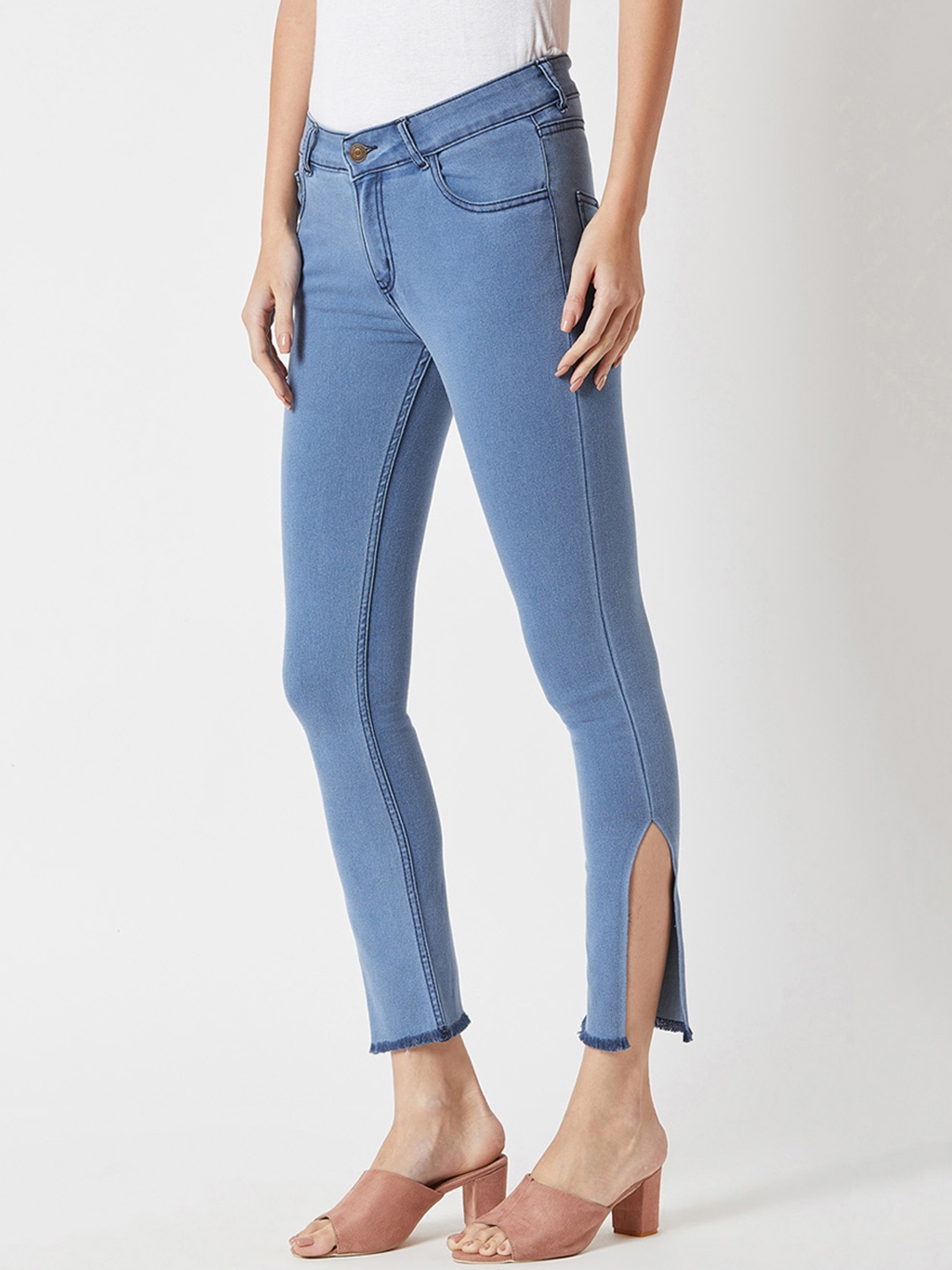 

Miss Chase Women Blue Skinny Fit Mid-Rise Clean Look Stretchable Jeans