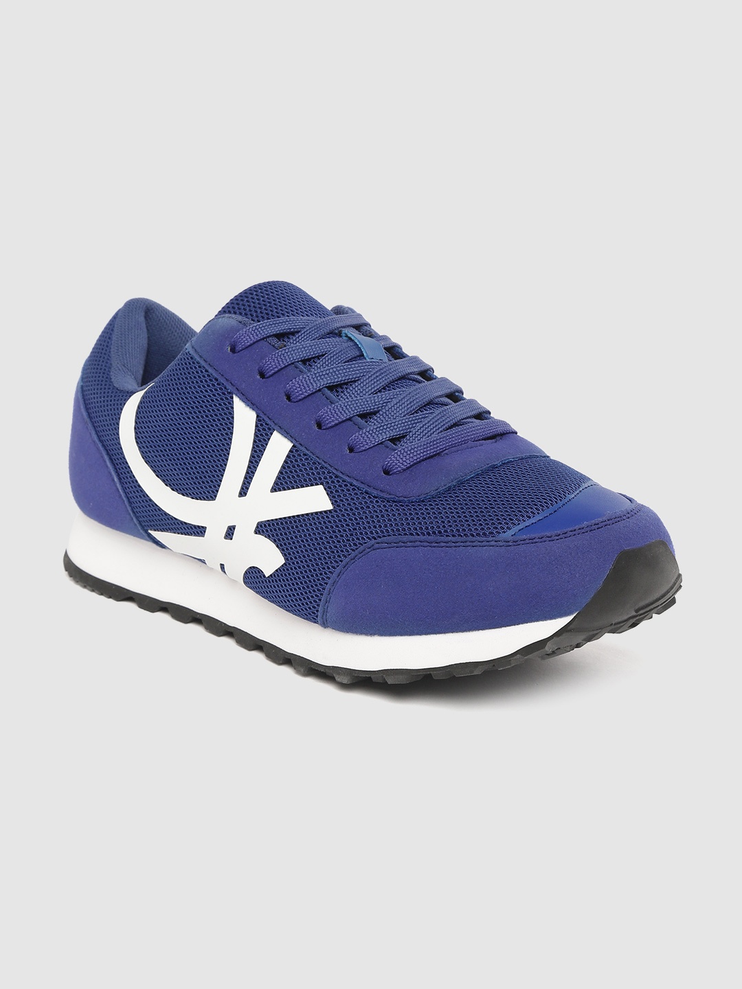

United Colors of Benetton Men Blue Solid Sneakers