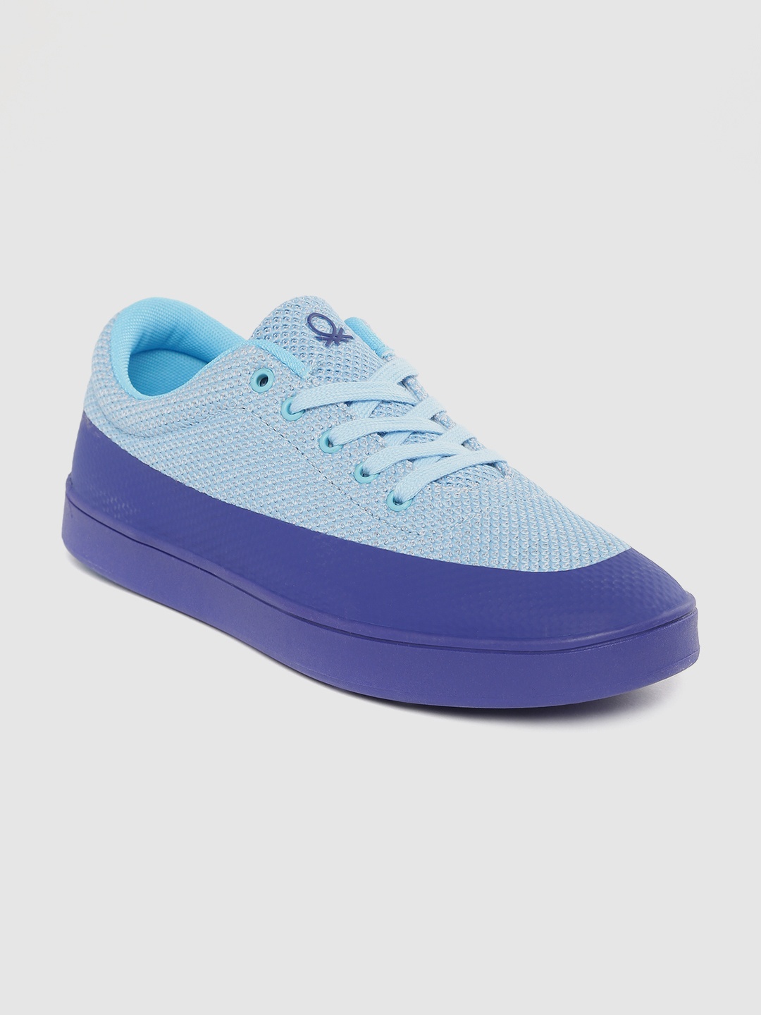 

United Colors of Benetton Men Blue Colourblocked Sneakers