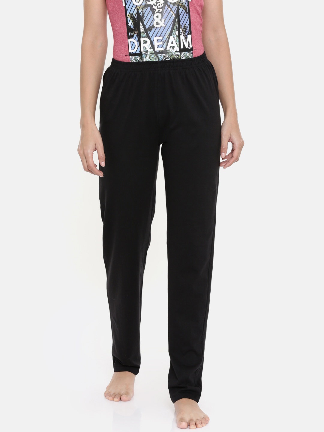 

zebu Women Black Solid Lounge Pants 299_1ZW_PPP_PLN_BLK_XL