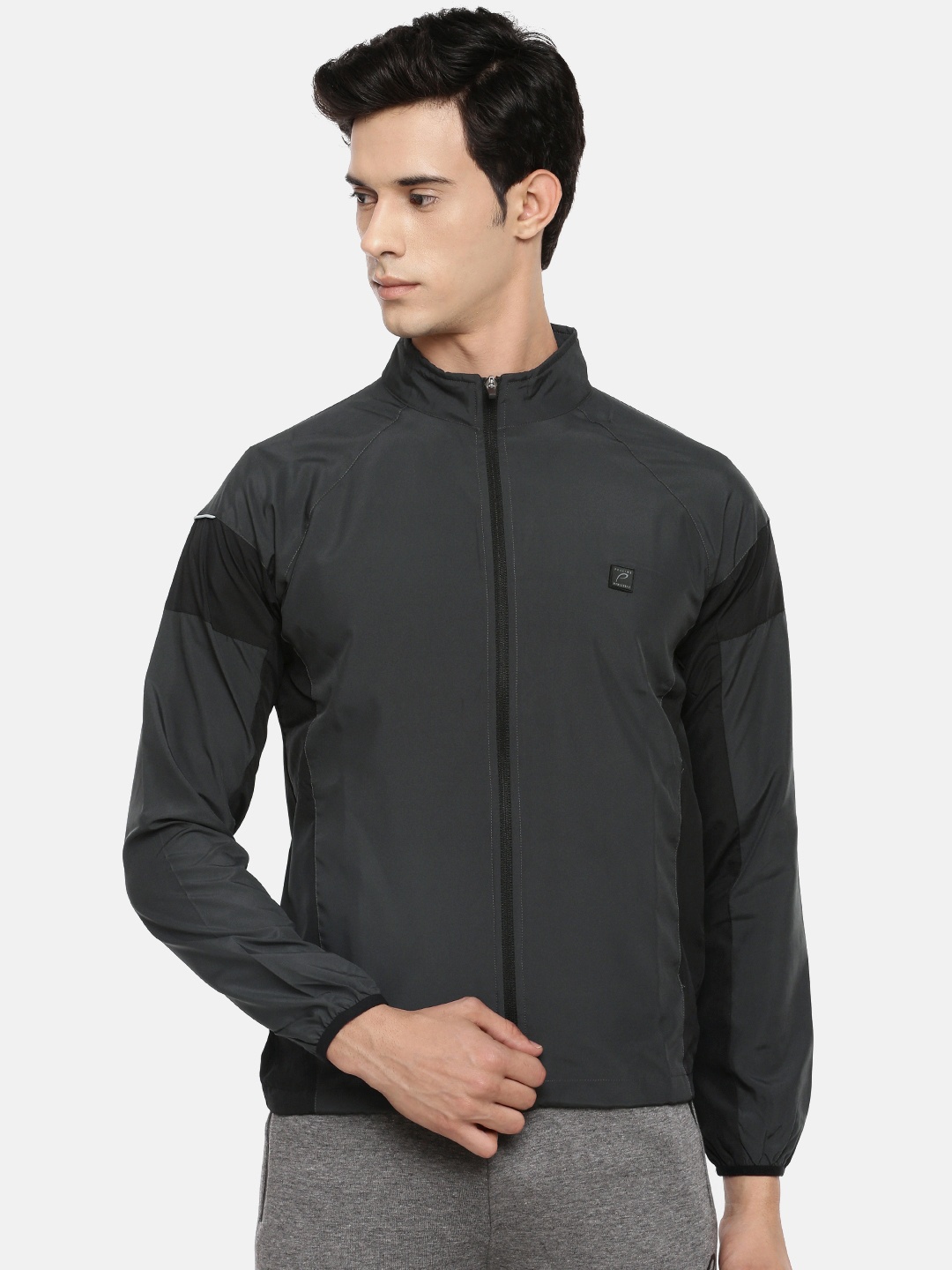 

Proline Active Men Charcoal Grey Solid Tailored Jacket