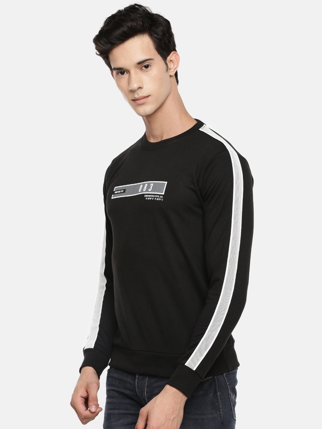 

Proline Active Men Black Solid Sweatshirt